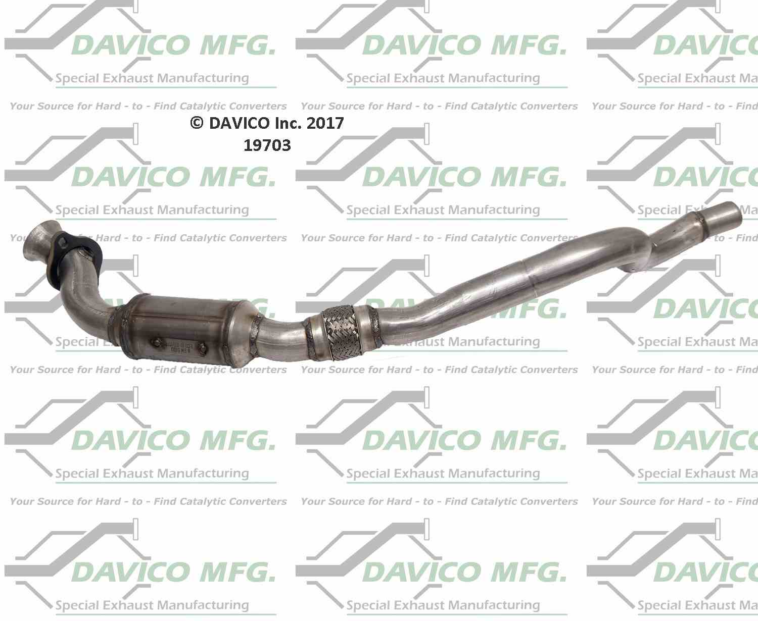 Davico Mfg Exact-Fit Catalytic Converter 19703