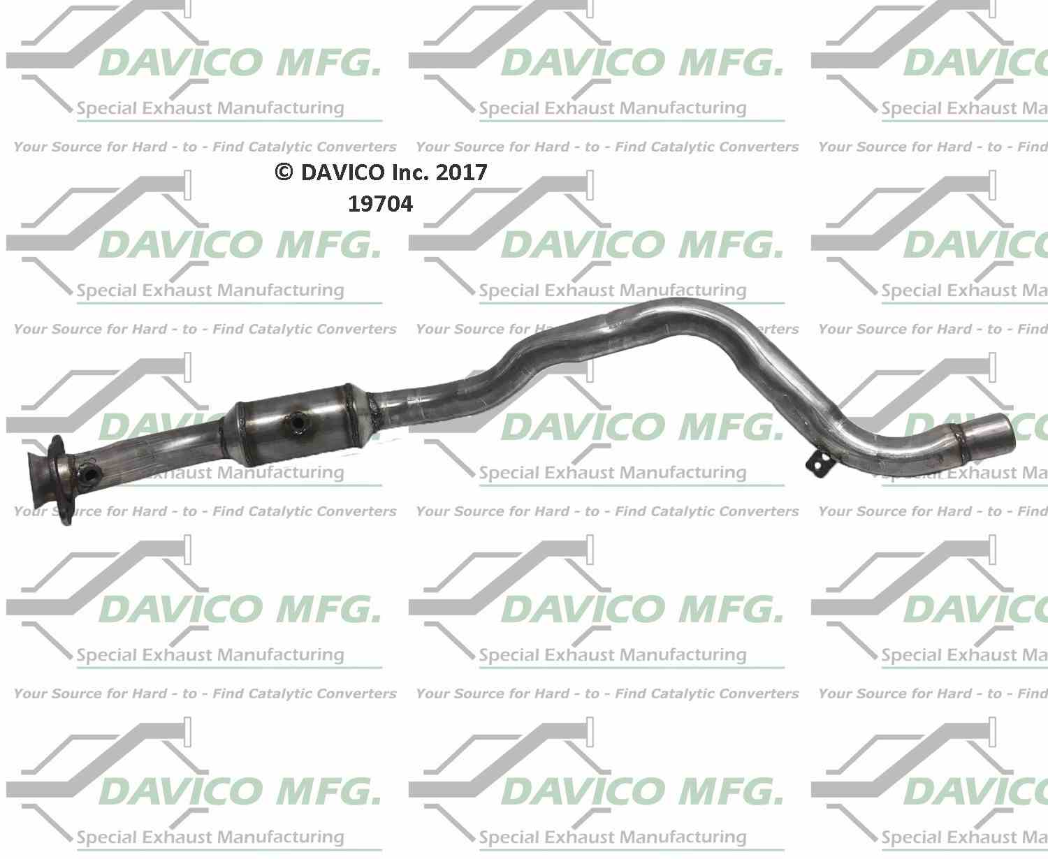 Davico Mfg Exact-Fit Catalytic Converter 19704