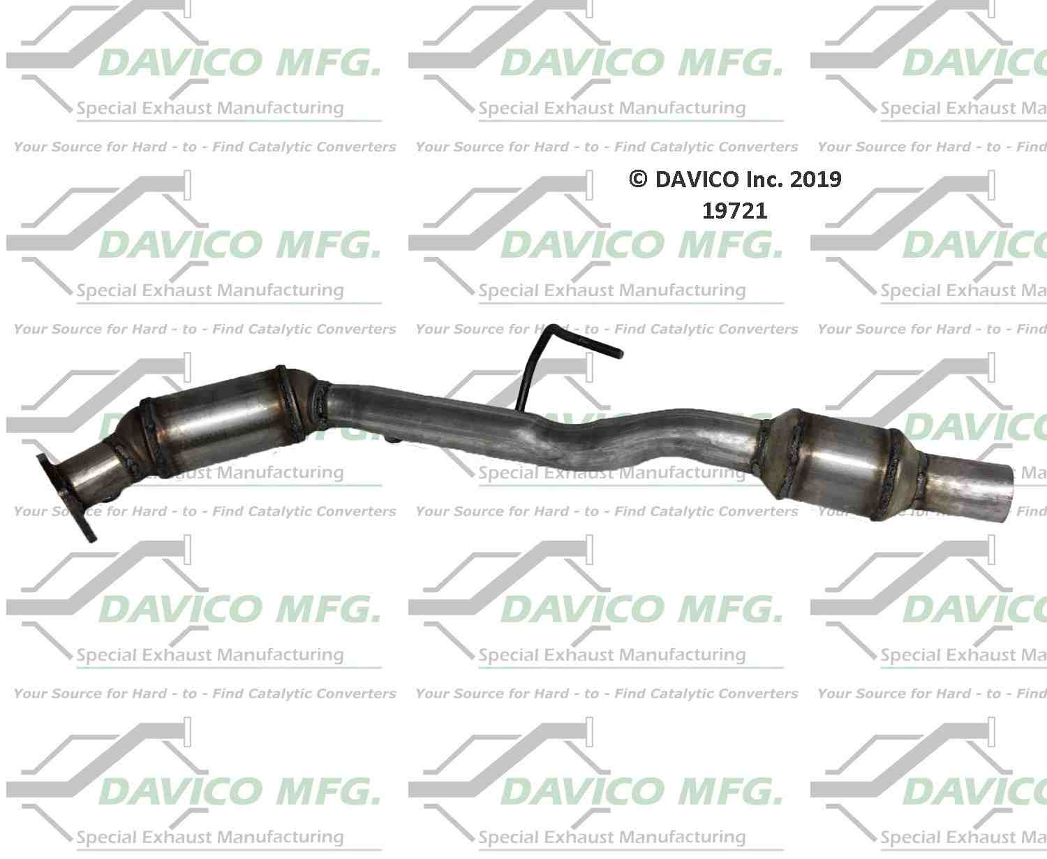 Davico Mfg Exact-Fit Catalytic Converter 19721