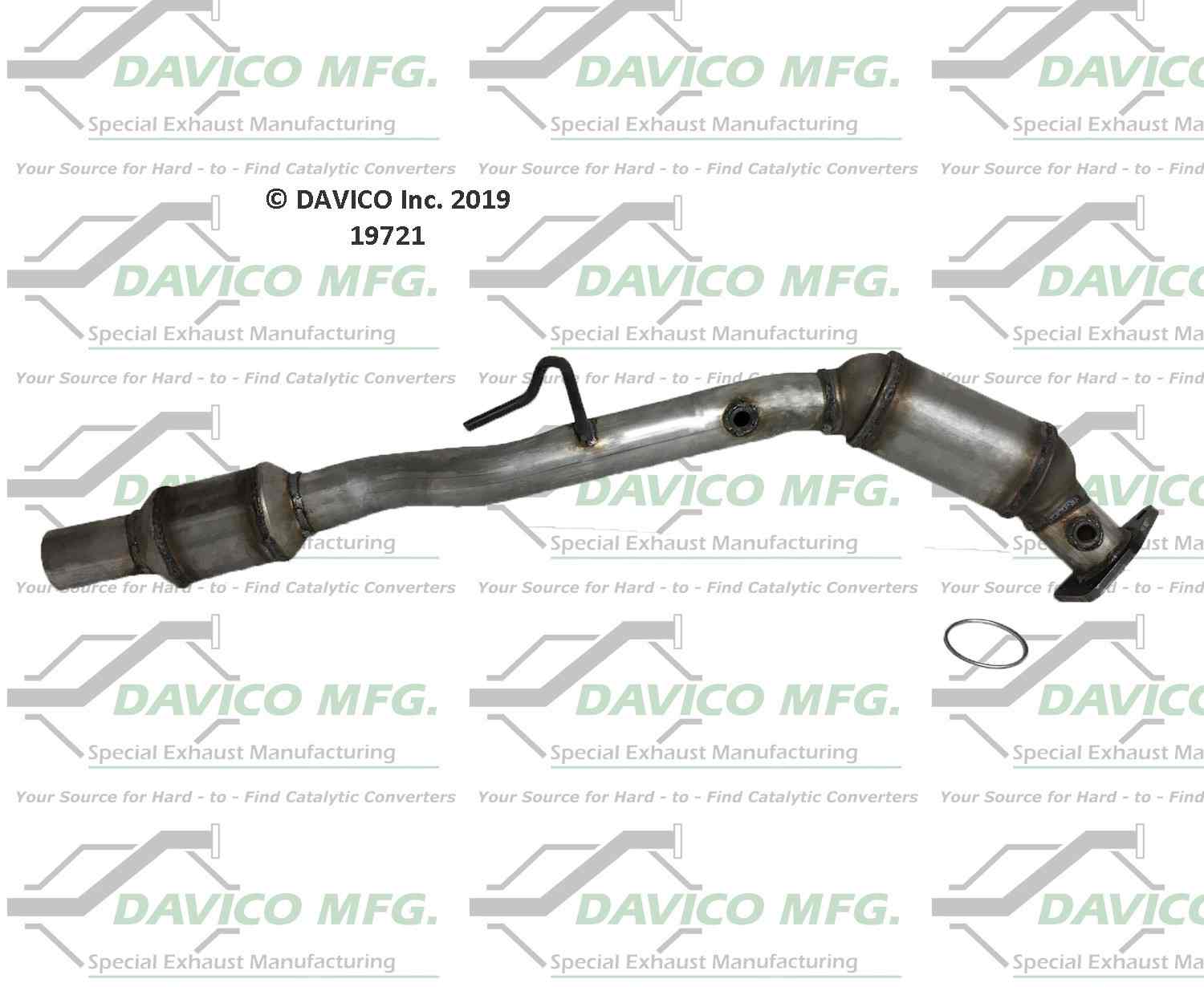 Davico Mfg Exact-Fit Catalytic Converter 19721