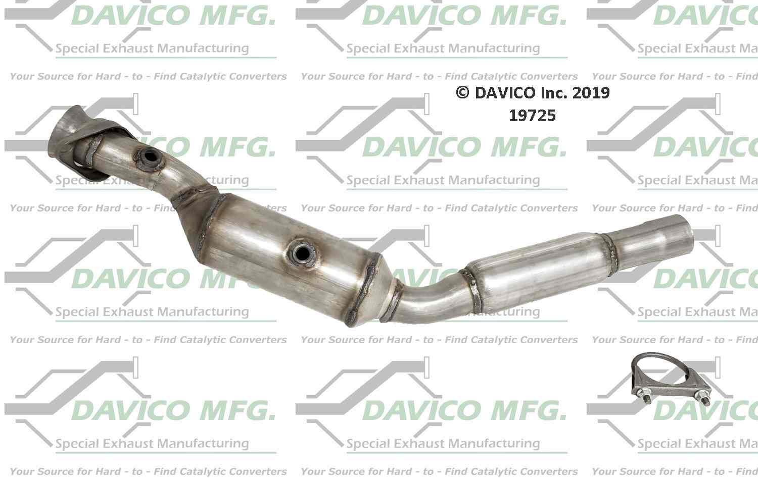 Davico Mfg Exact-Fit Catalytic Converter 19725