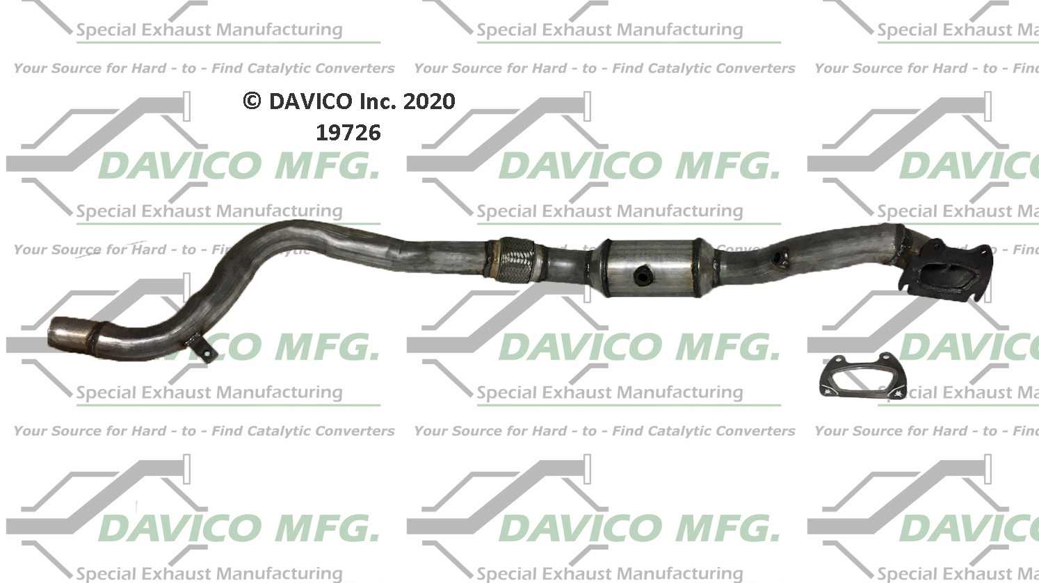 Davico Mfg Exact-Fit Catalytic Converter 19726