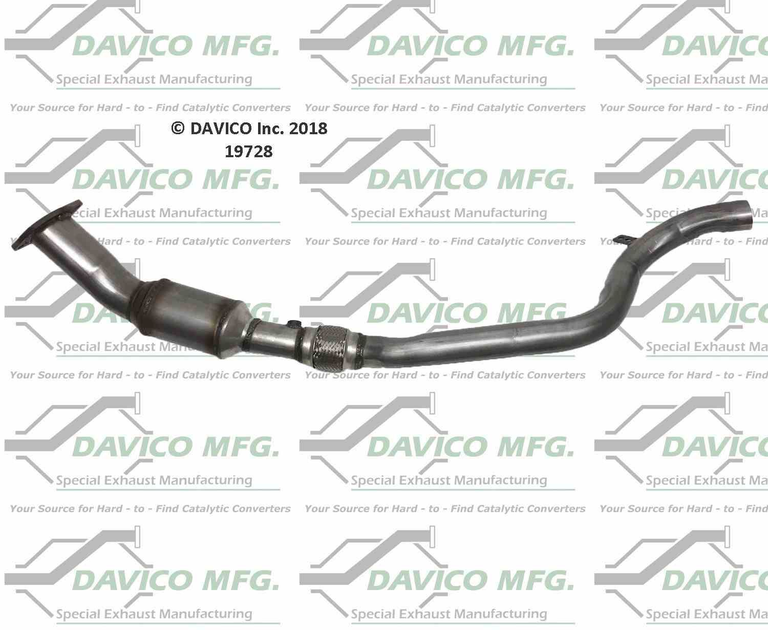 Davico Mfg Catalytic Converter 19728