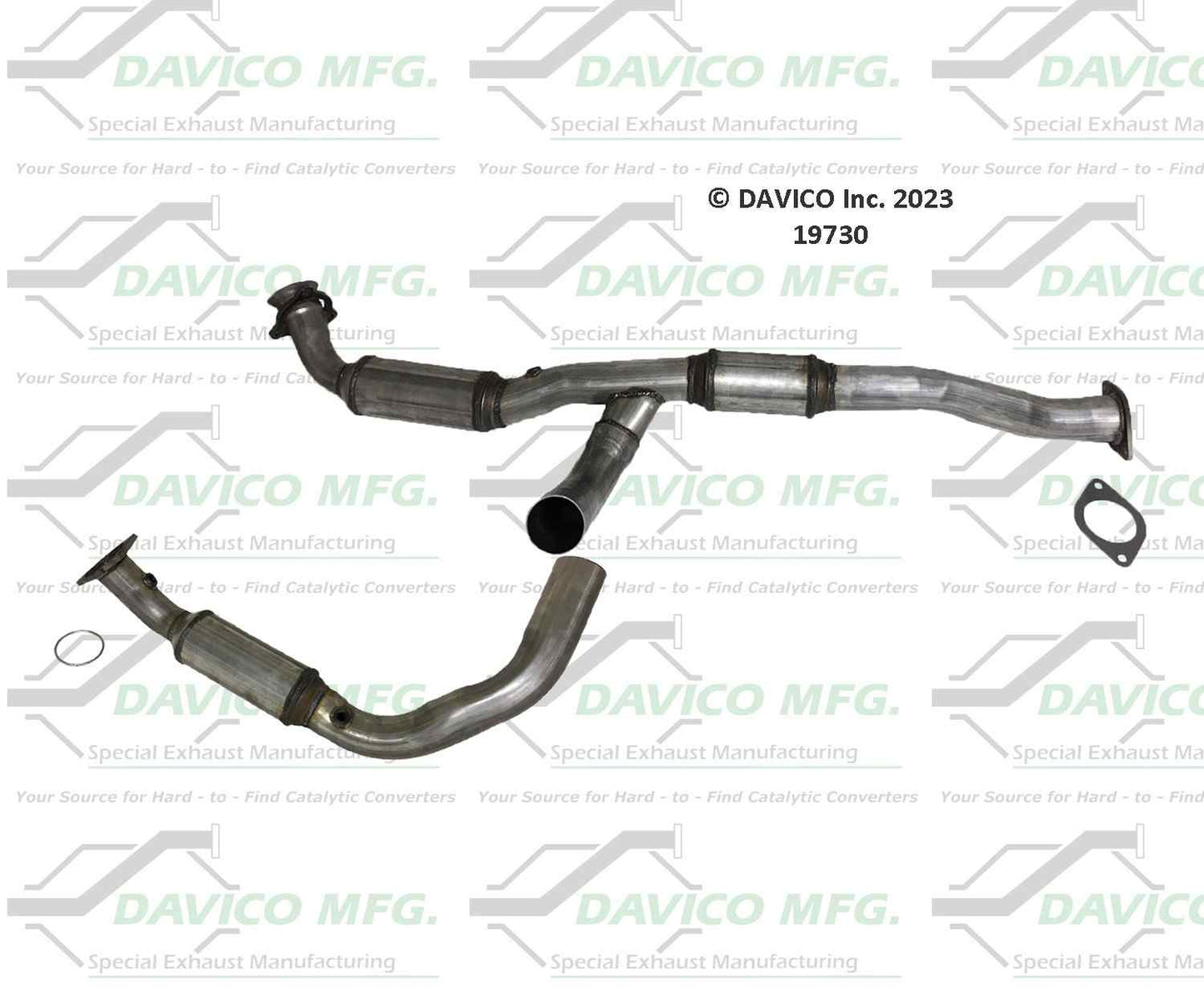 Davico Mfg Exact-Fit Catalytic Converter 19730
