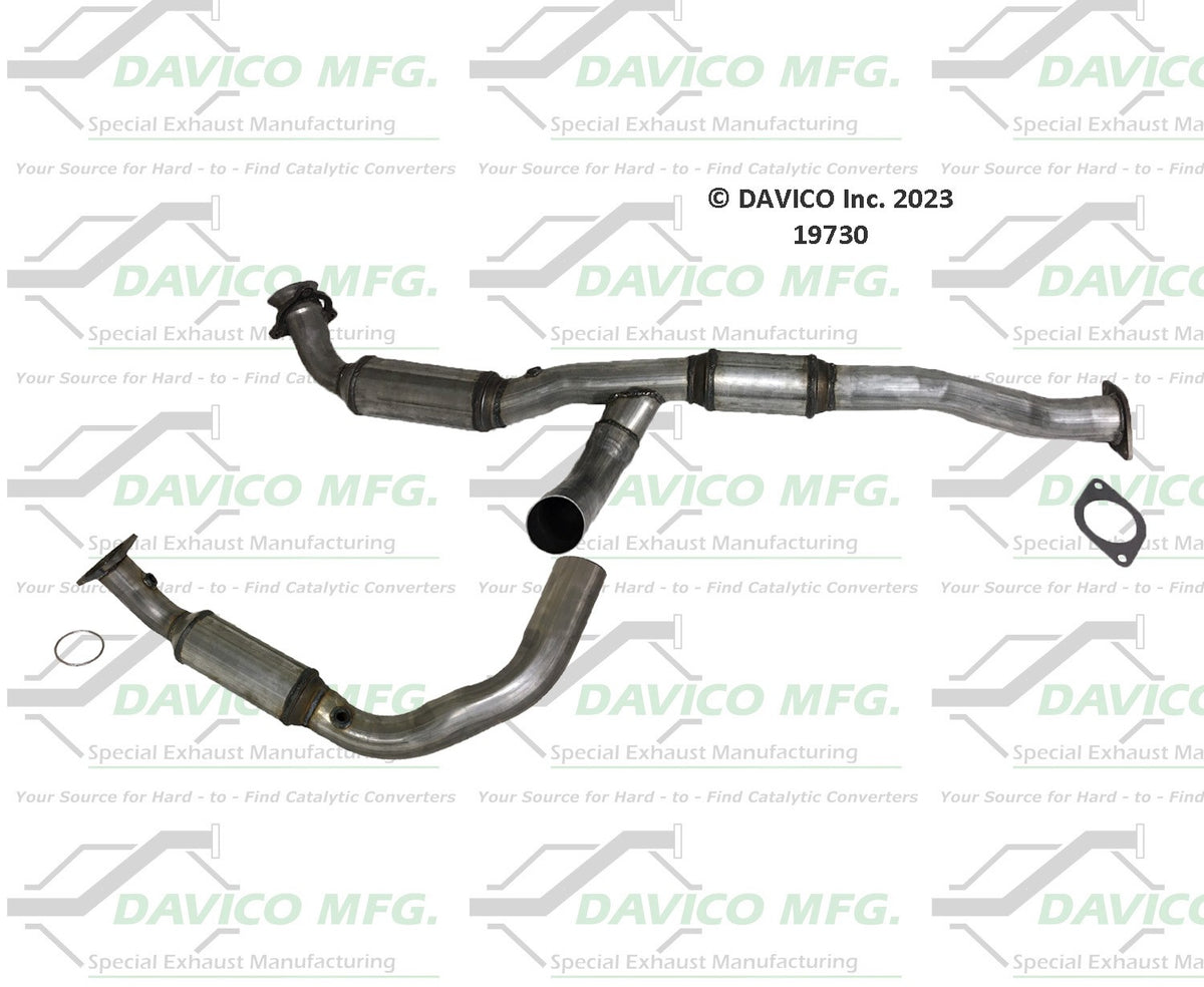 Davico Mfg Exact-Fit Catalytic Converter 19730