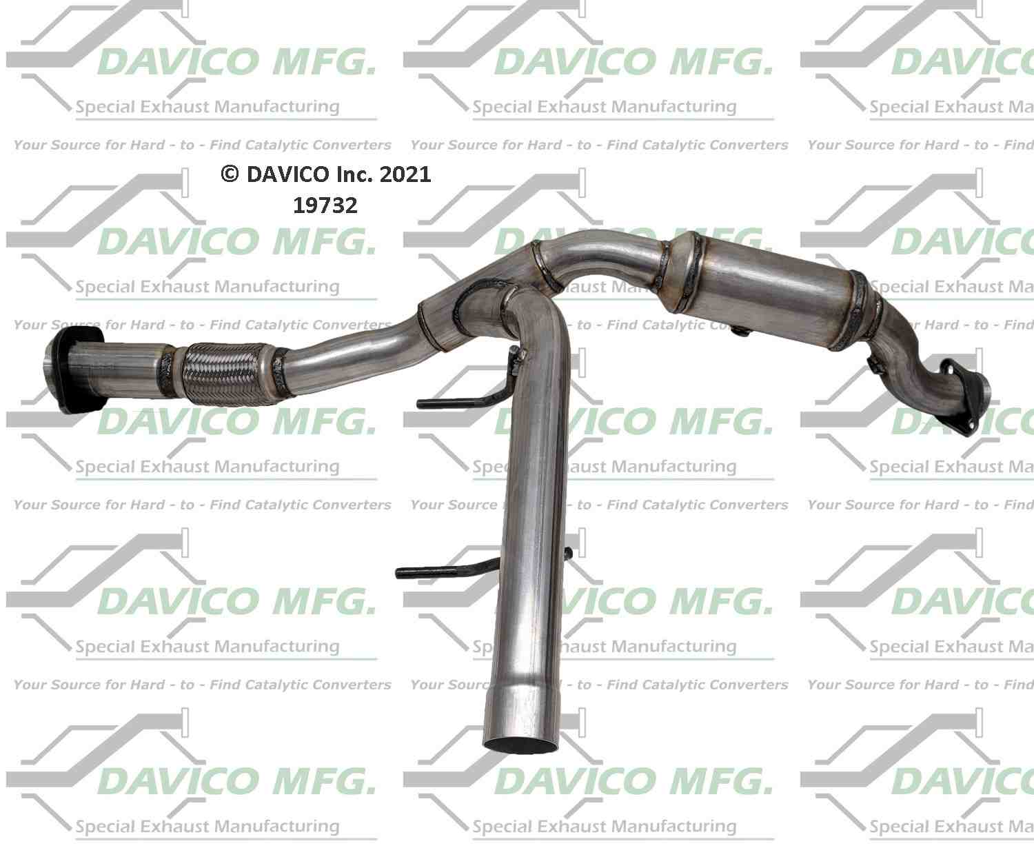 Davico Mfg Exact-Fit Catalytic Converter 19732