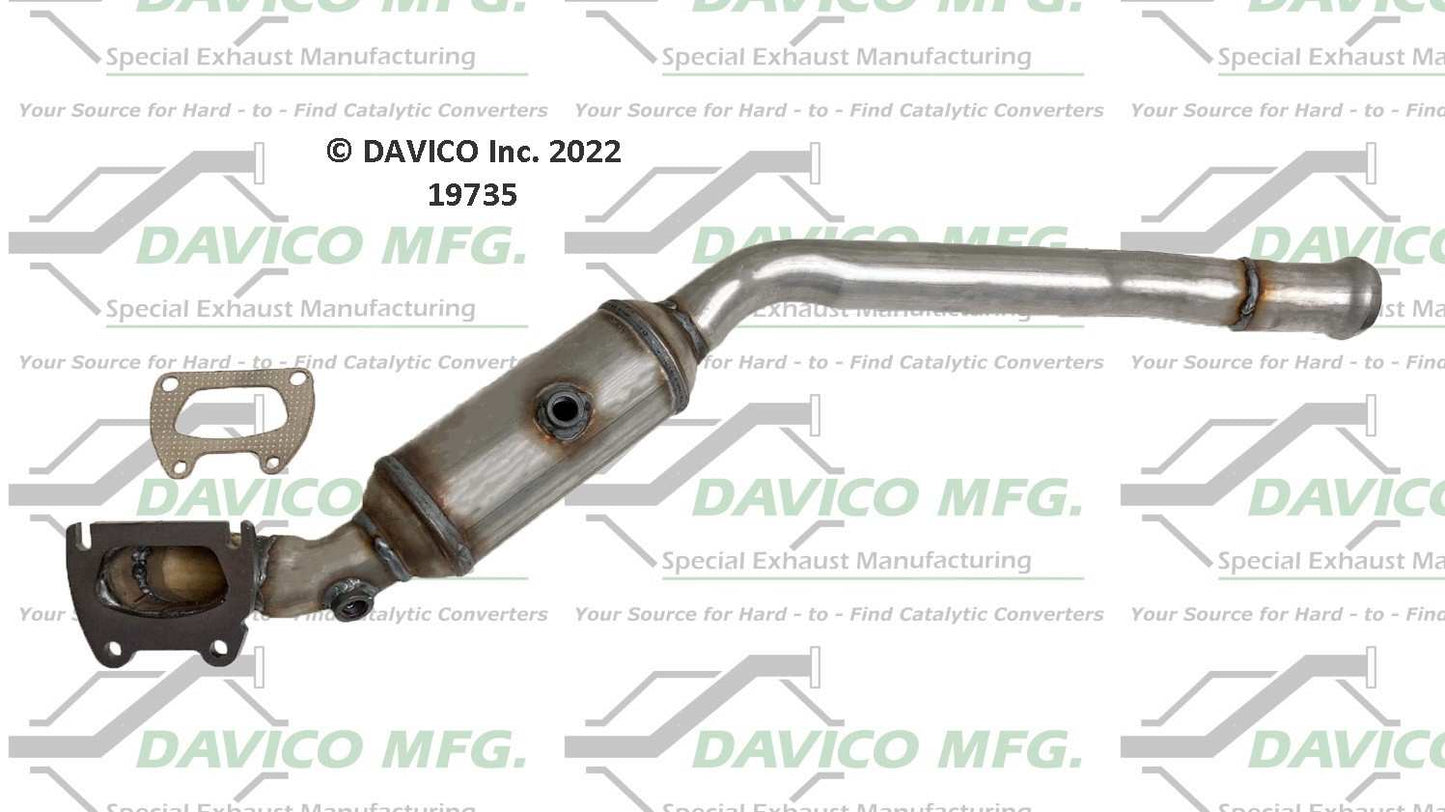 Davico Mfg Exact-Fit Catalytic Converter 19735