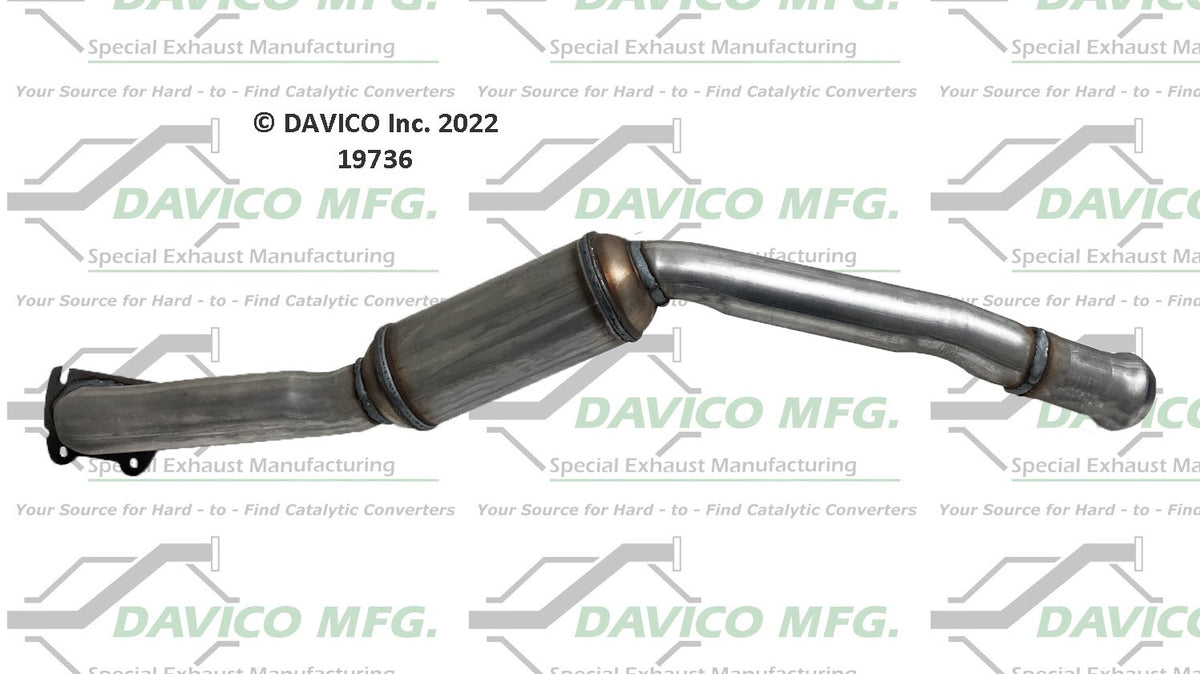 Davico Mfg Exact-Fit Catalytic Converter 19736