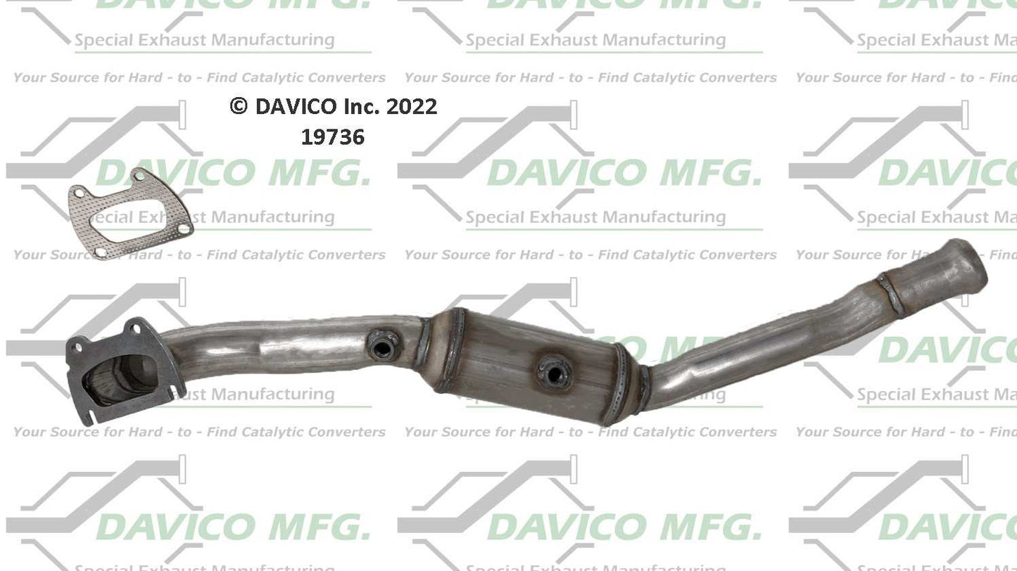 Davico Mfg Exact-Fit Catalytic Converter 19736