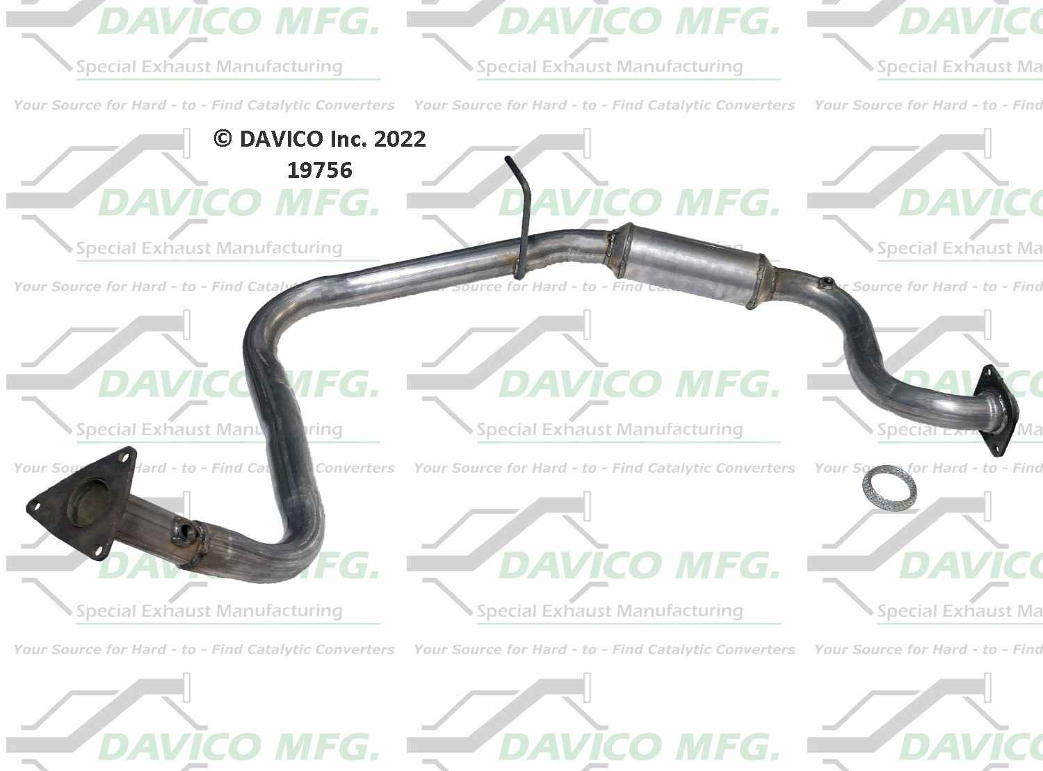 Davico Mfg Exact-Fit Catalytic Converter 19756