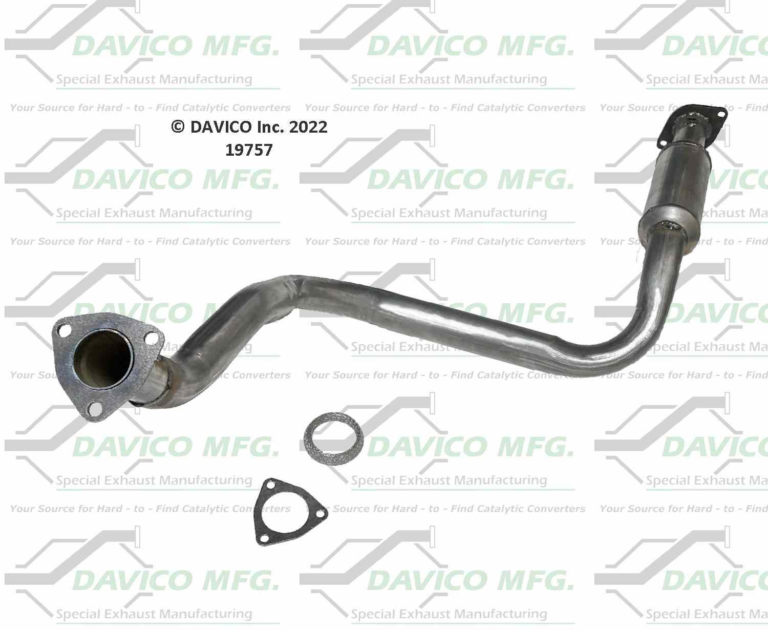 Davico Mfg Exact-Fit Catalytic Converter 19757