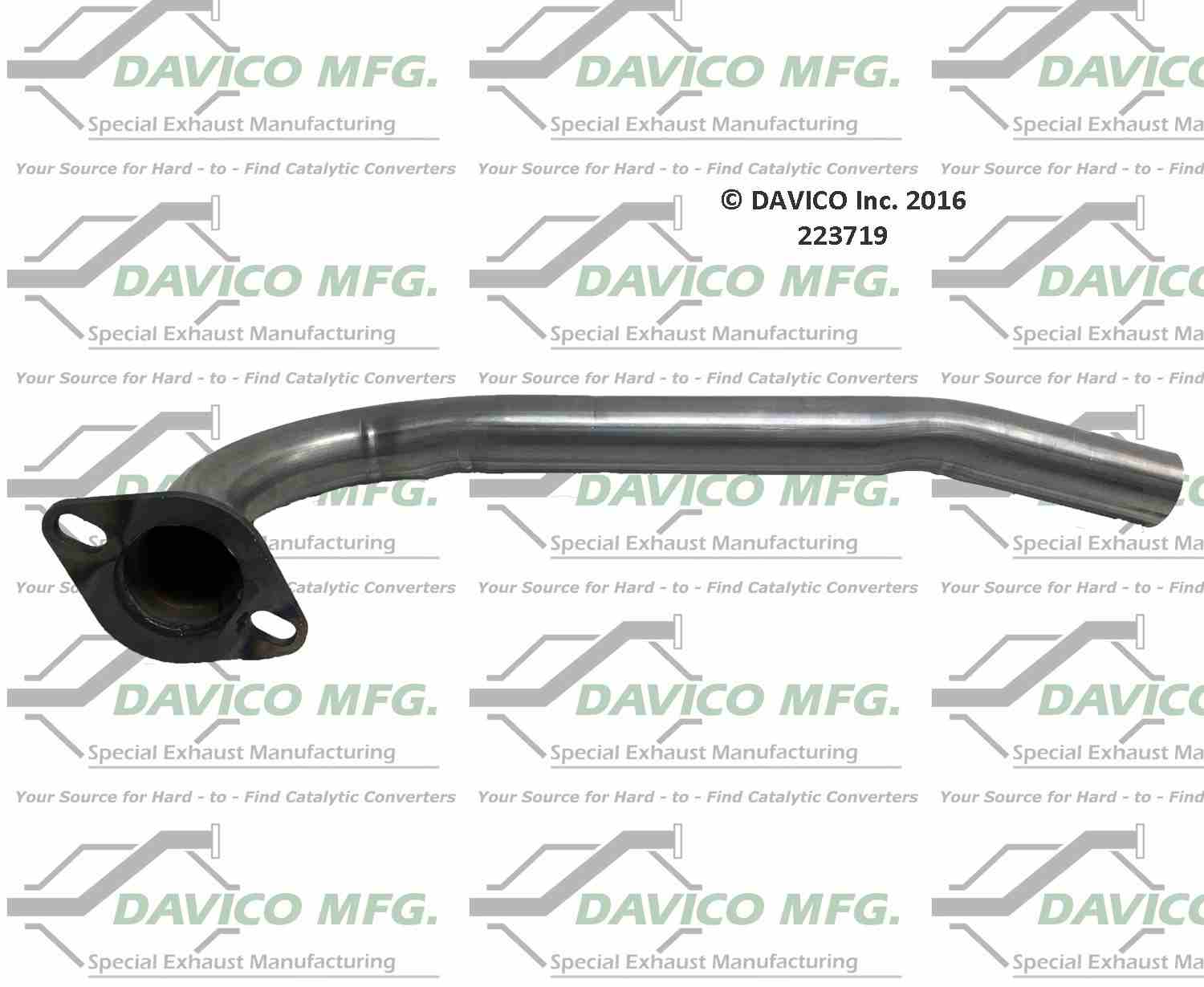 Davico Mfg Exact-Fit Exhaust Pipe 223719