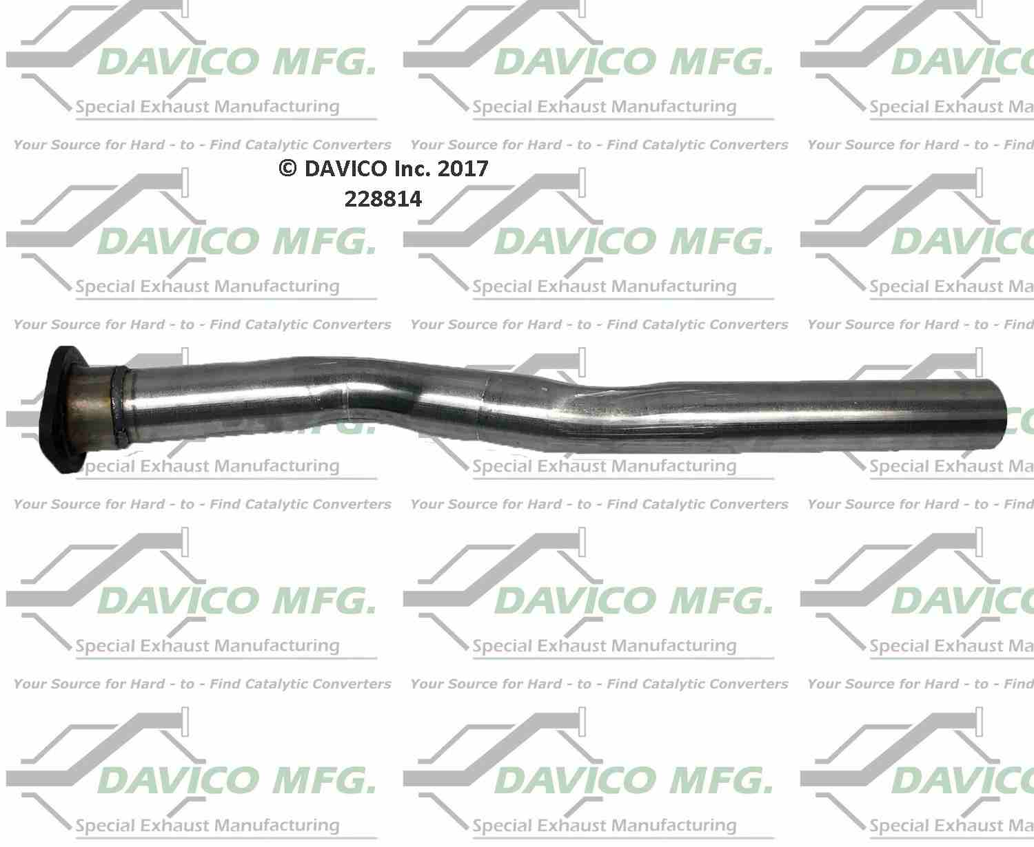 Davico Mfg Exact-Fit Exhaust Pipe 228814