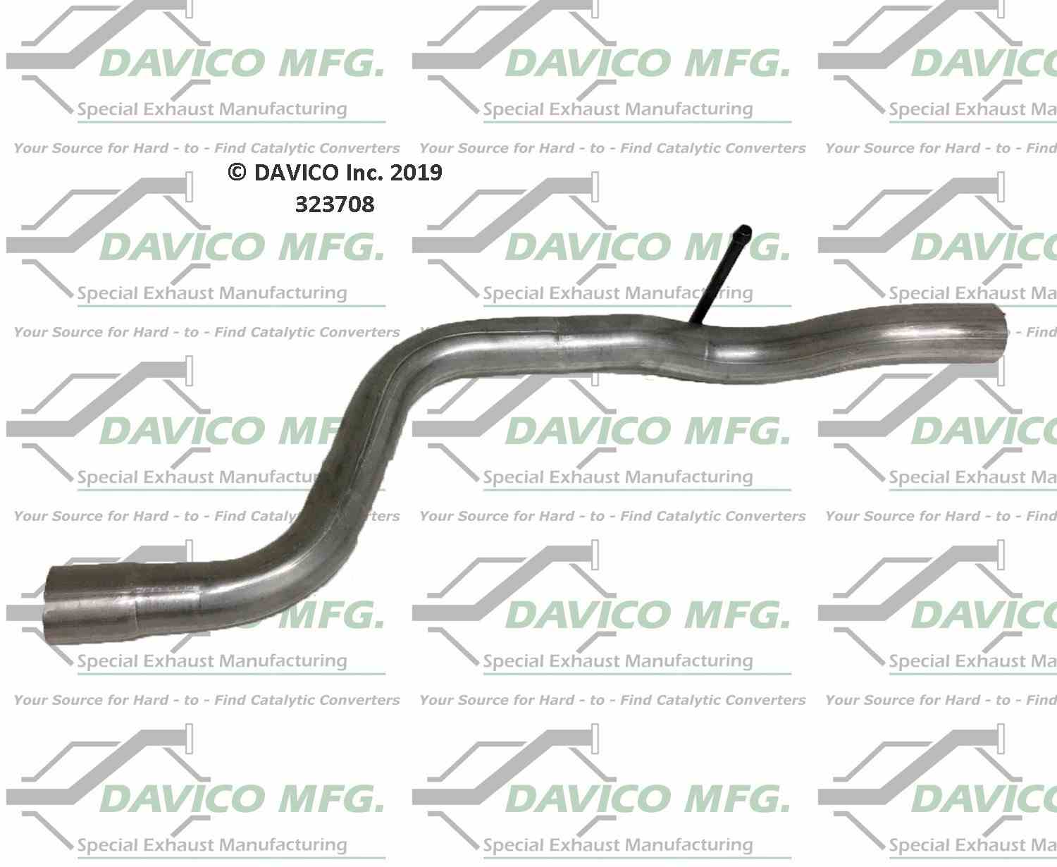 Davico Mfg Exact-Fit Exhaust Pipe 323708
