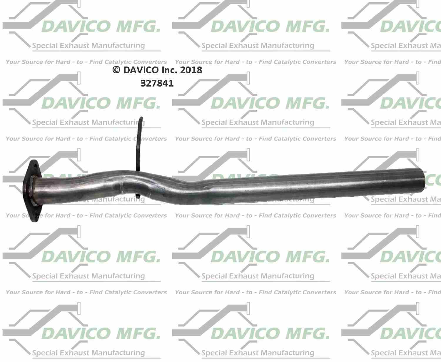 Davico Mfg Exact-Fit Exhaust Pipe 327841