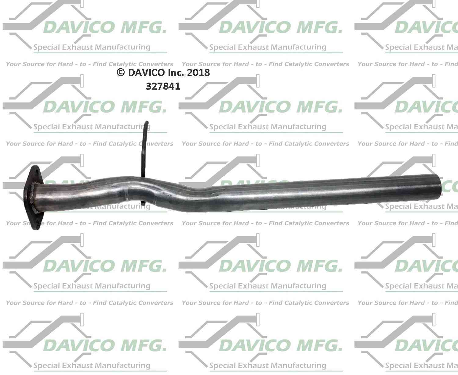 Davico Mfg Exact-Fit Exhaust Pipe 327841