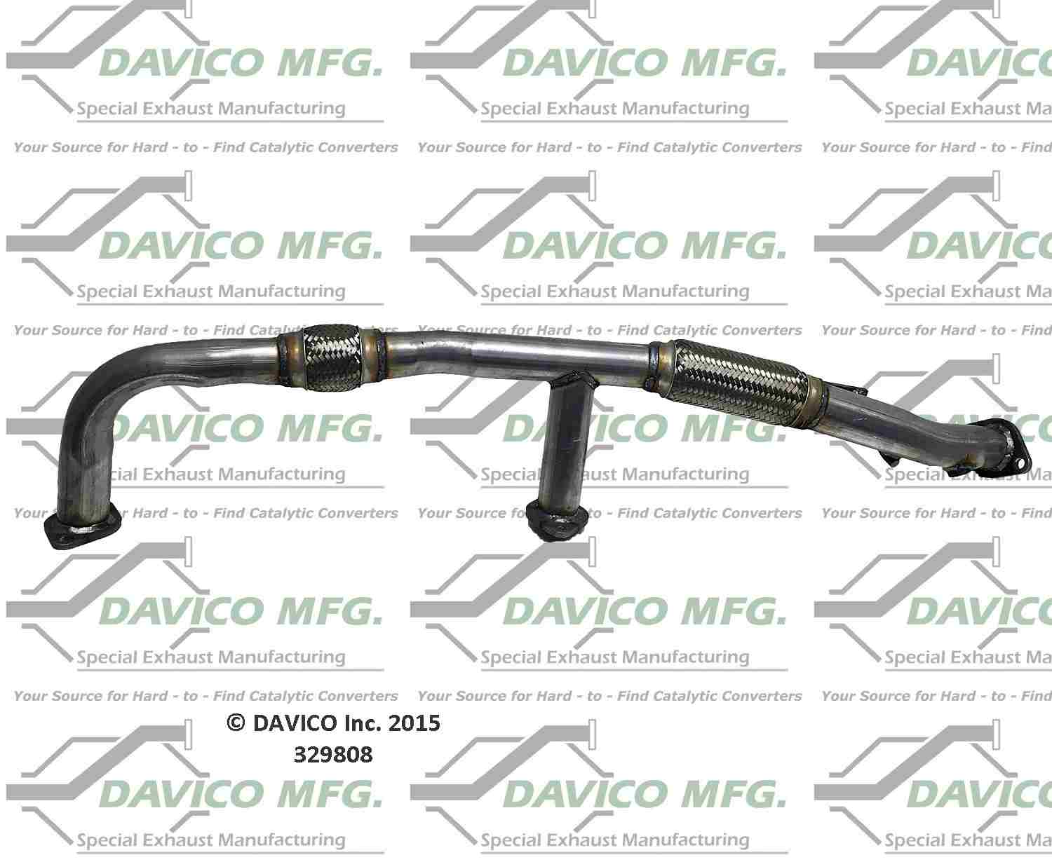 Davico Mfg Exact-Fit Exhaust Pipe 329808