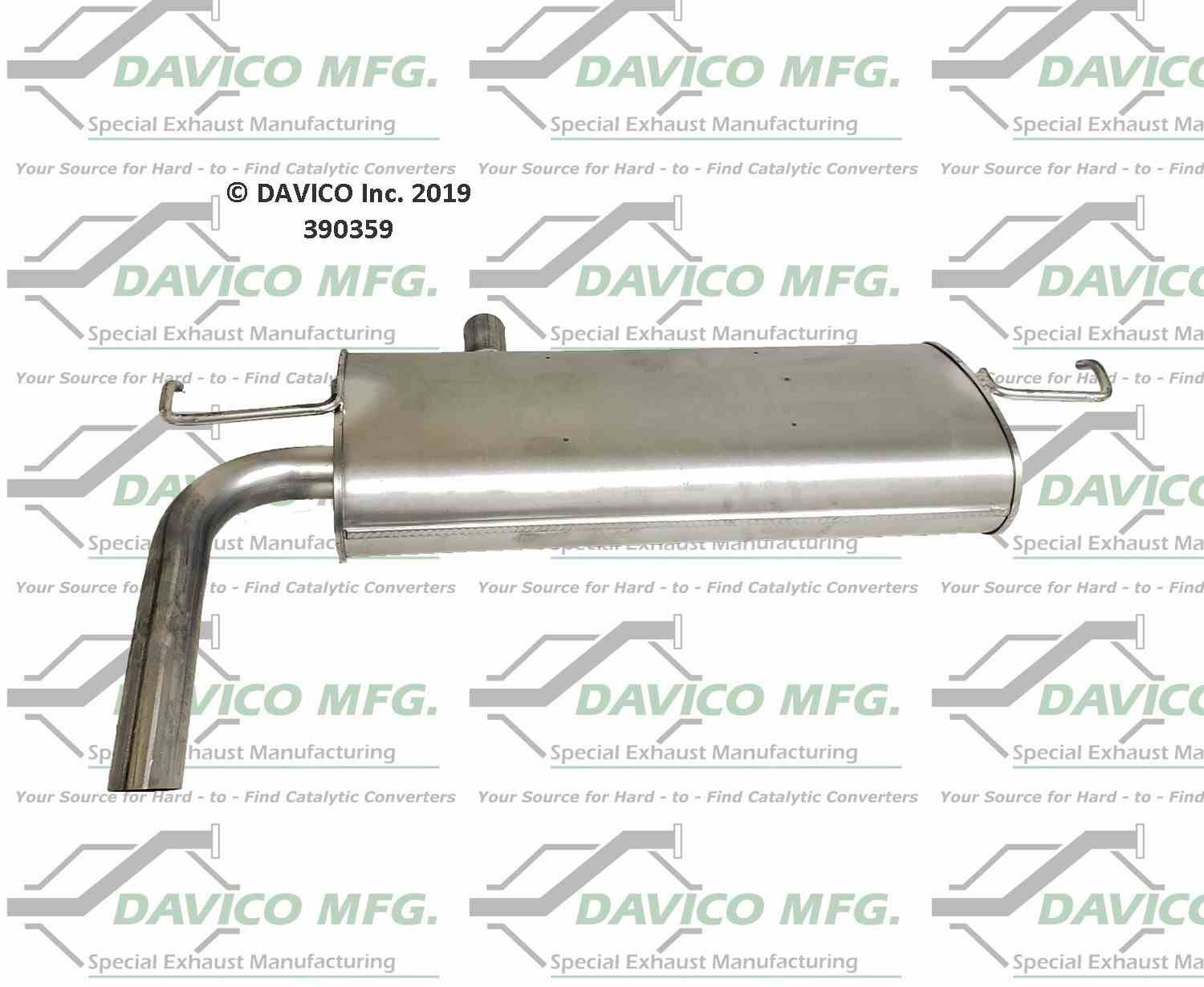 Davico Mfg Direct fit Muffler 390359