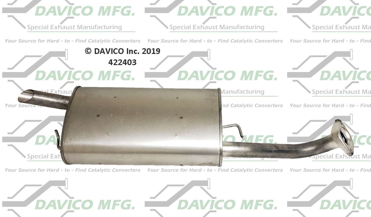Davico Mfg Direct fit Muffler 422403