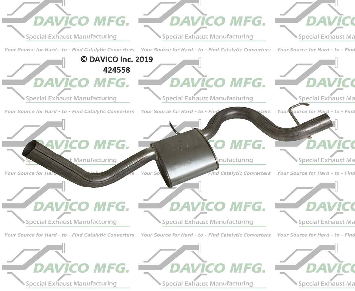 Davico Mfg Exact-Fit Exhaust Pipe 424558