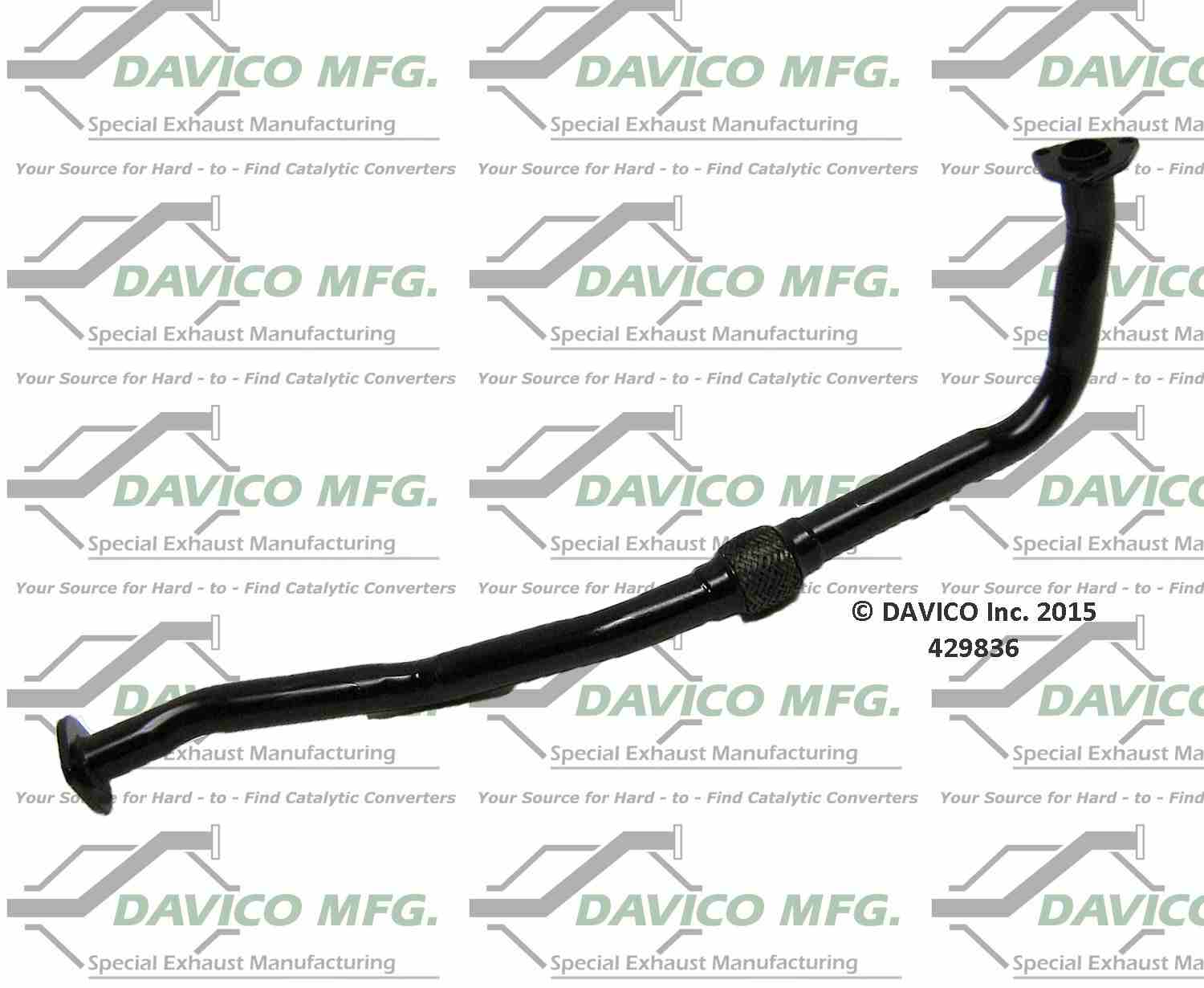 Davico Mfg Exact-Fit Exhaust Pipe 429836
