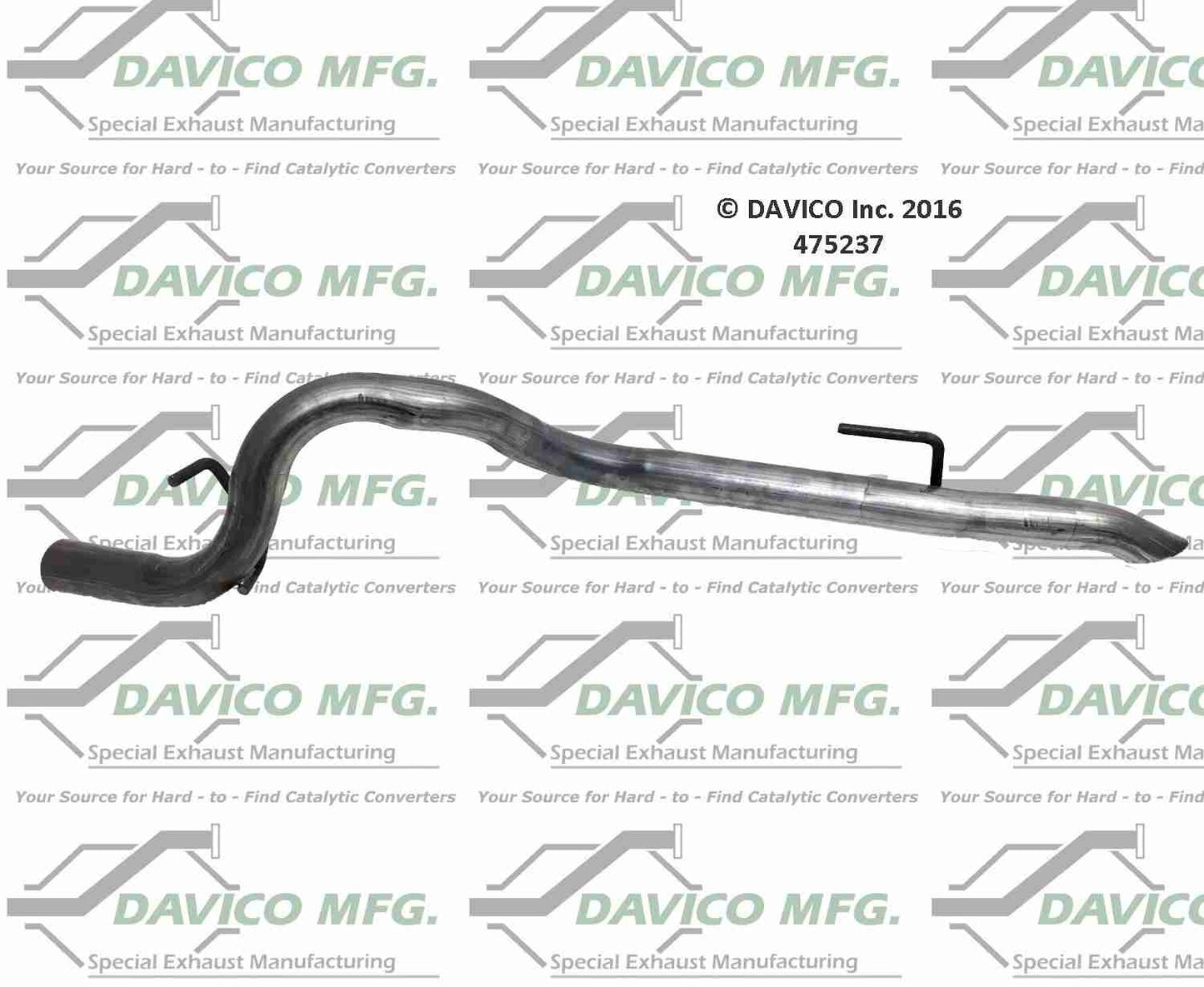 Davico Mfg Exact-Fit Exhaust Pipe 475237