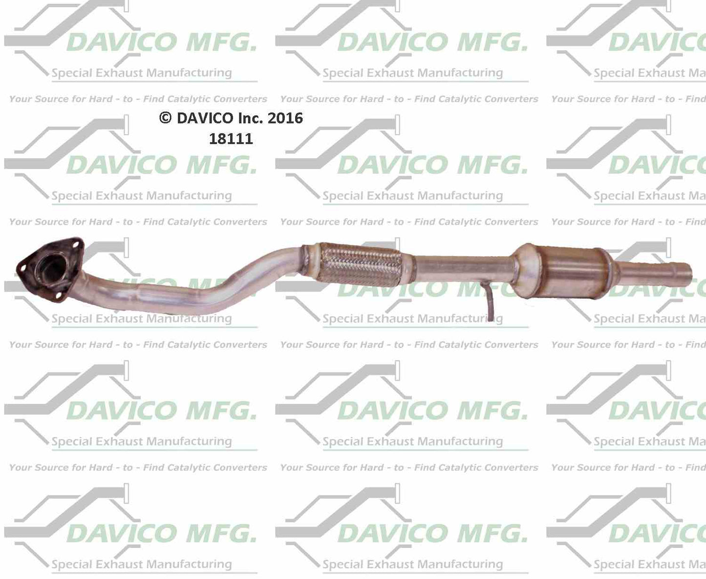 Davico Mfg Dealer Alternative Exact-Fit Catalytic Converter 48111