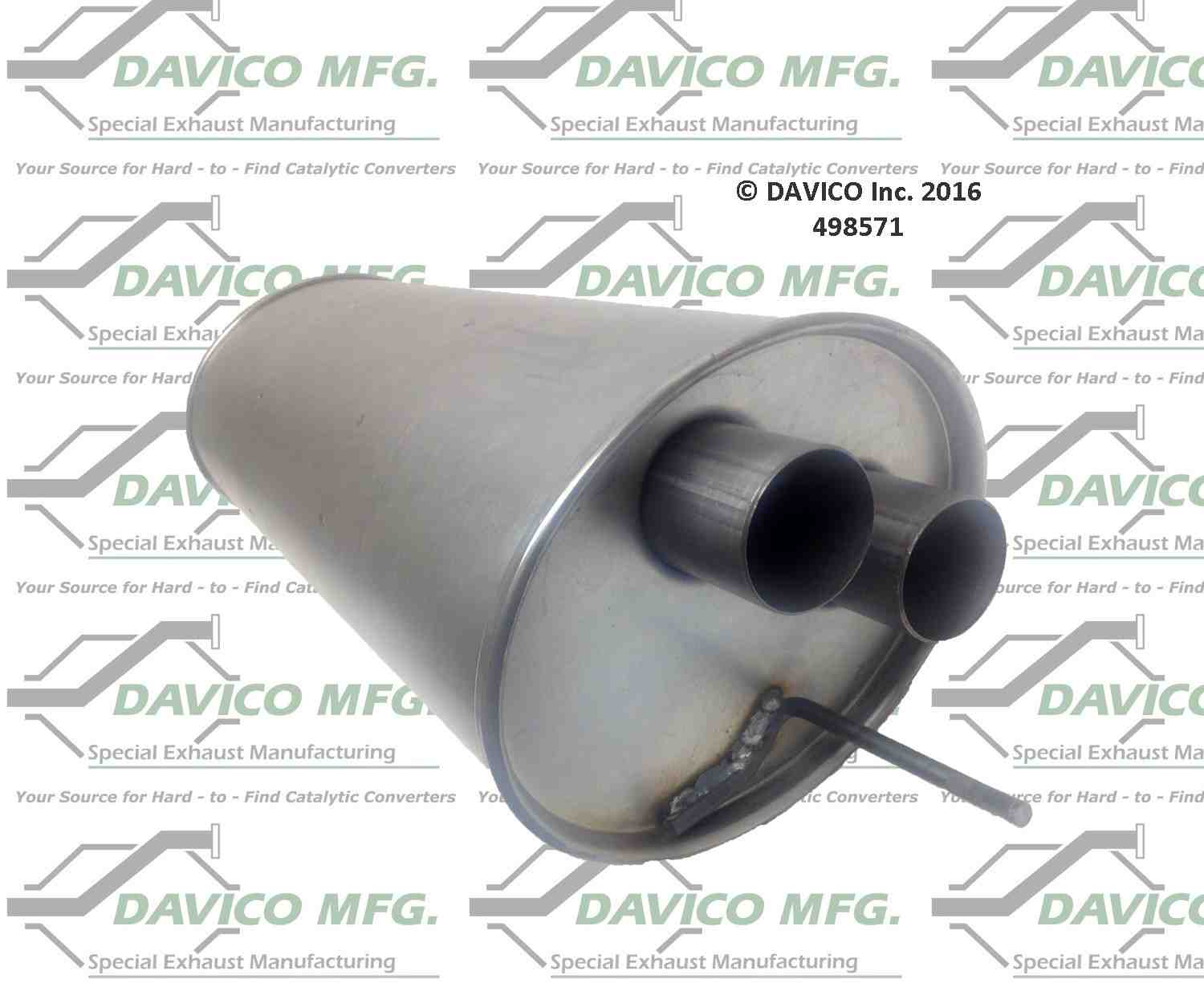 Davico Mfg Direct fit Muffler 498571
