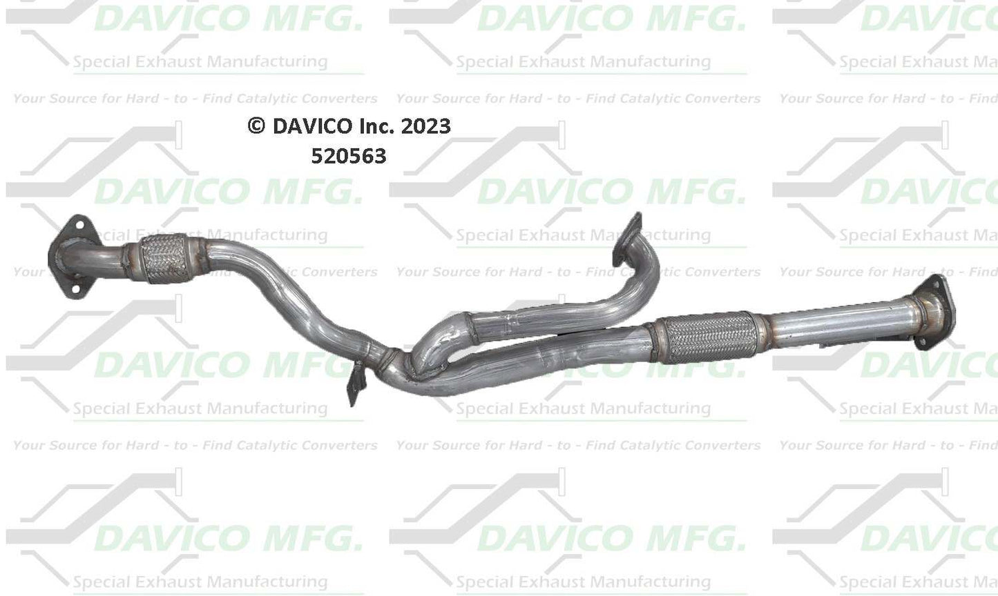 Davico Mfg Exact-Fit Exhaust Pipe 520563