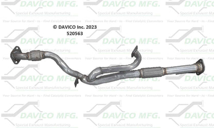 Davico Mfg Exact-Fit Exhaust Pipe 520563