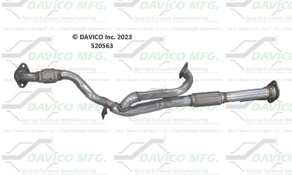 Davico Mfg Exact-Fit Exhaust Pipe 520563