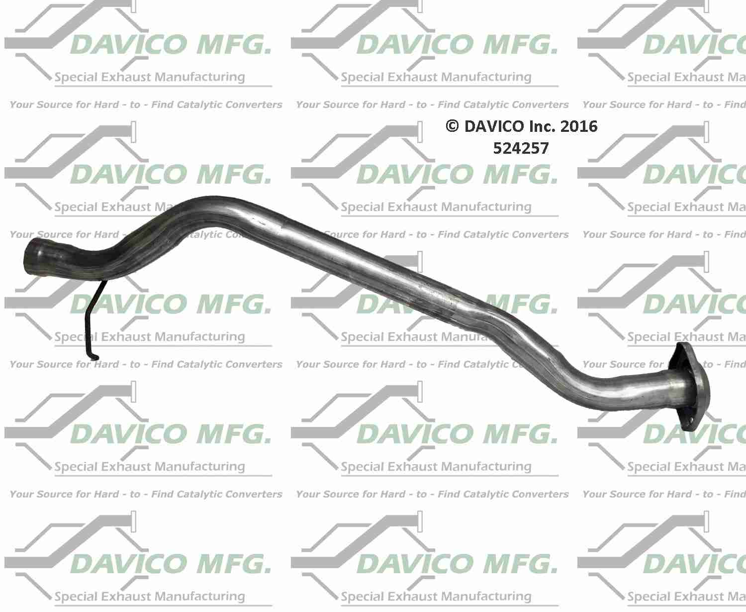 Davico Mfg Exact-Fit Exhaust Pipe 524257