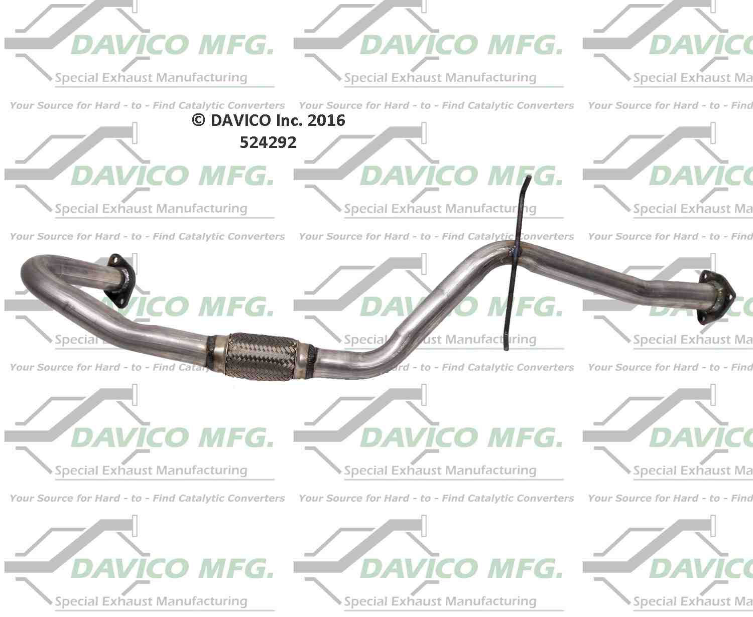 Davico Mfg Exact-Fit Exhaust Pipe 524292