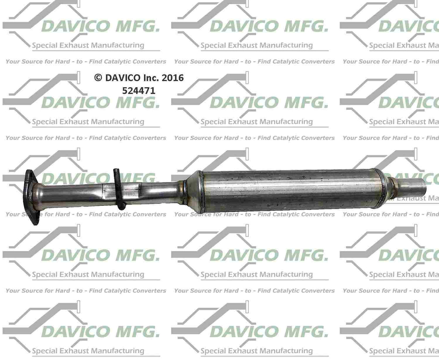 Davico Mfg Exhaust Resonator Pipe 524471