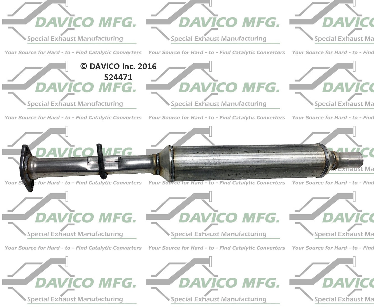 Davico Mfg Exhaust Resonator Pipe 524471