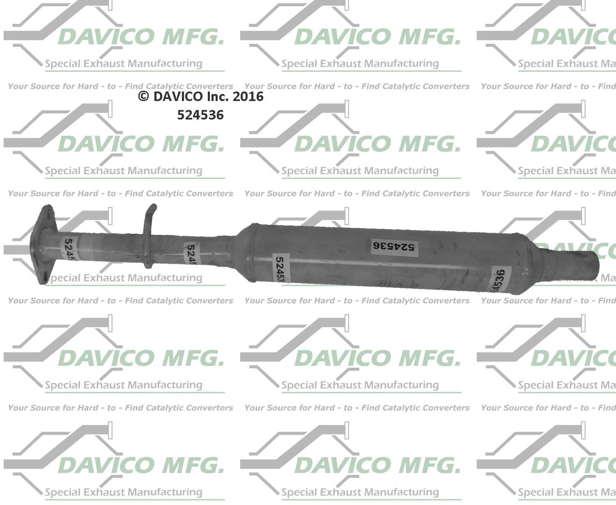 Davico Mfg Exact-Fit Exhaust Pipe 524536