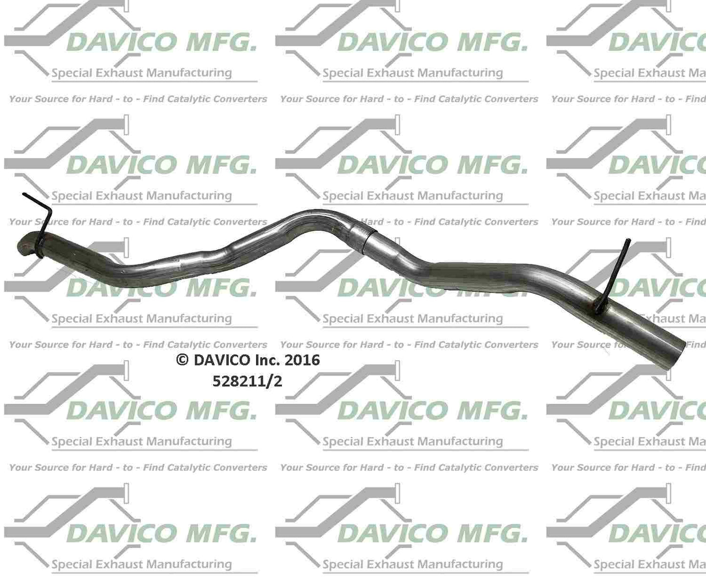 Davico Mfg Exact-Fit Exhaust Pipe 528211