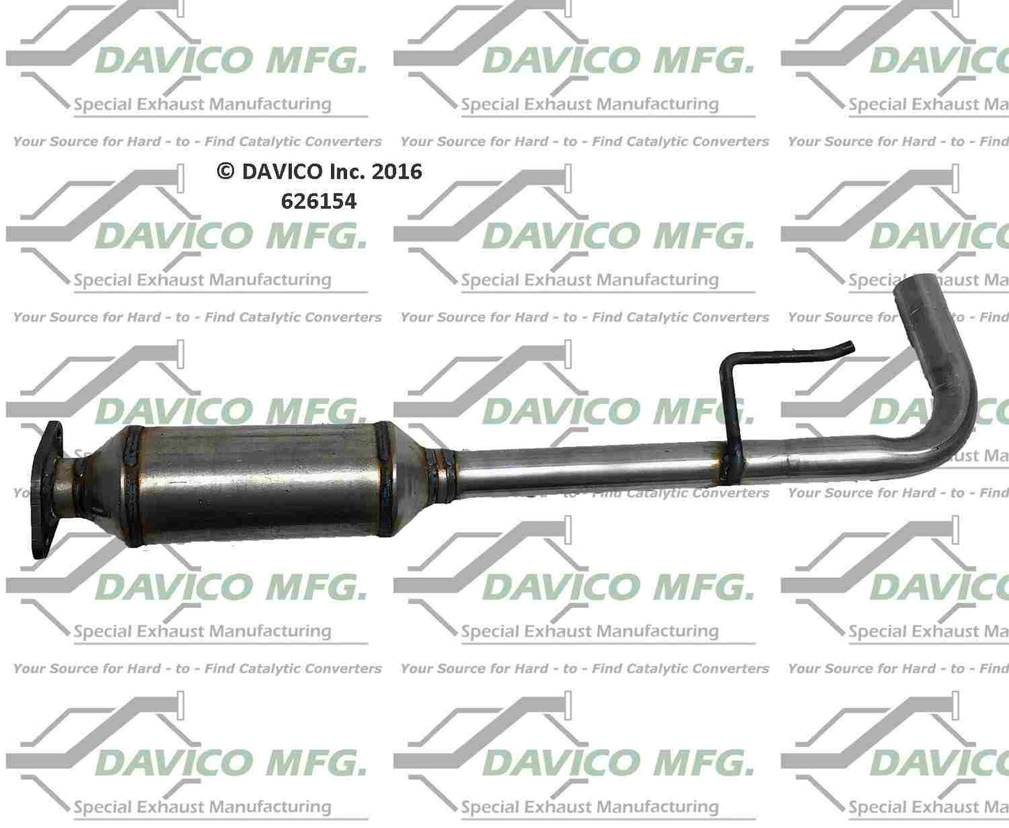 Davico Mfg Exact-Fit Exhaust Pipe 626154