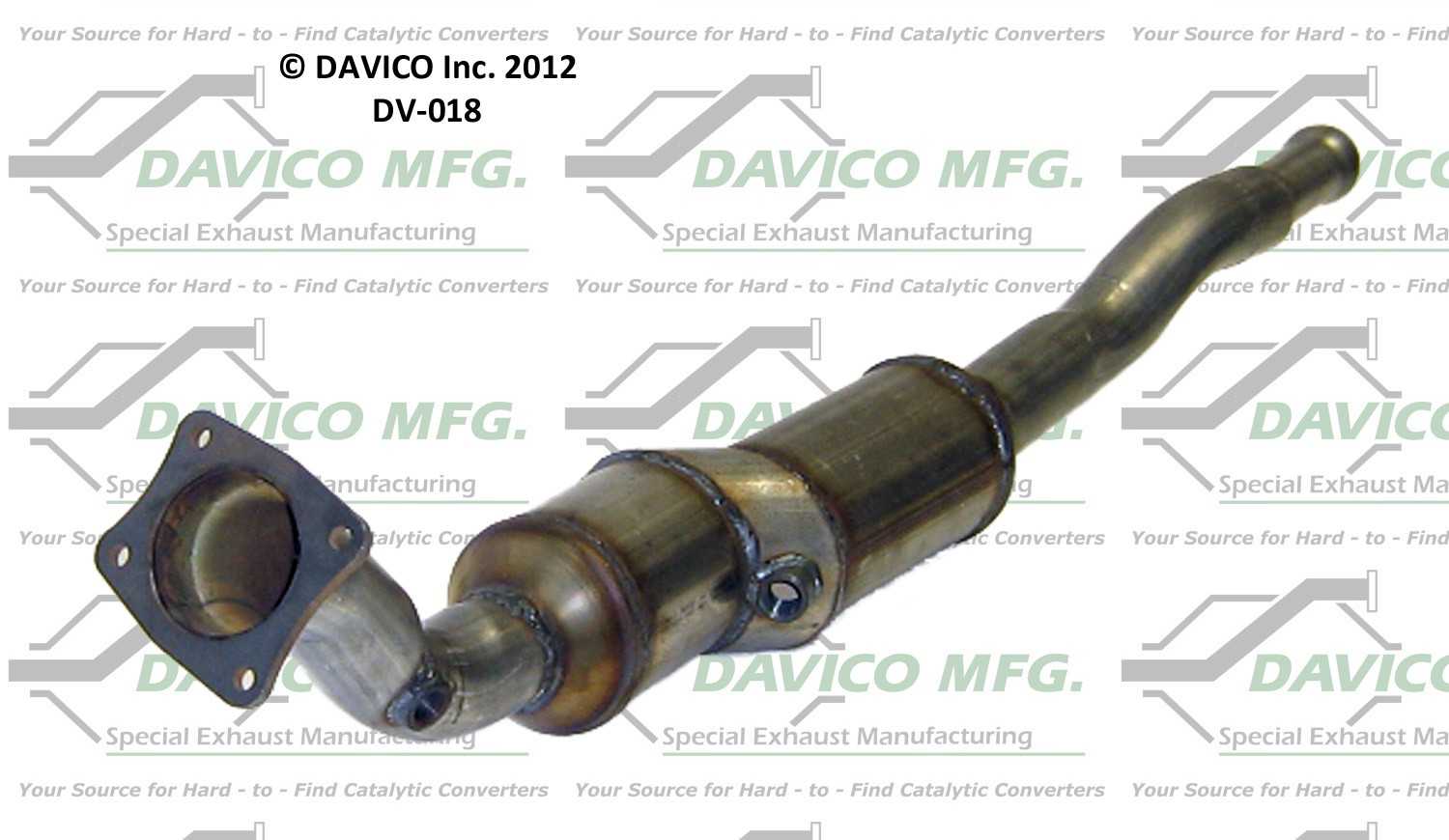Davico Mfg Exact-Fit Catalytic Converter DV-018