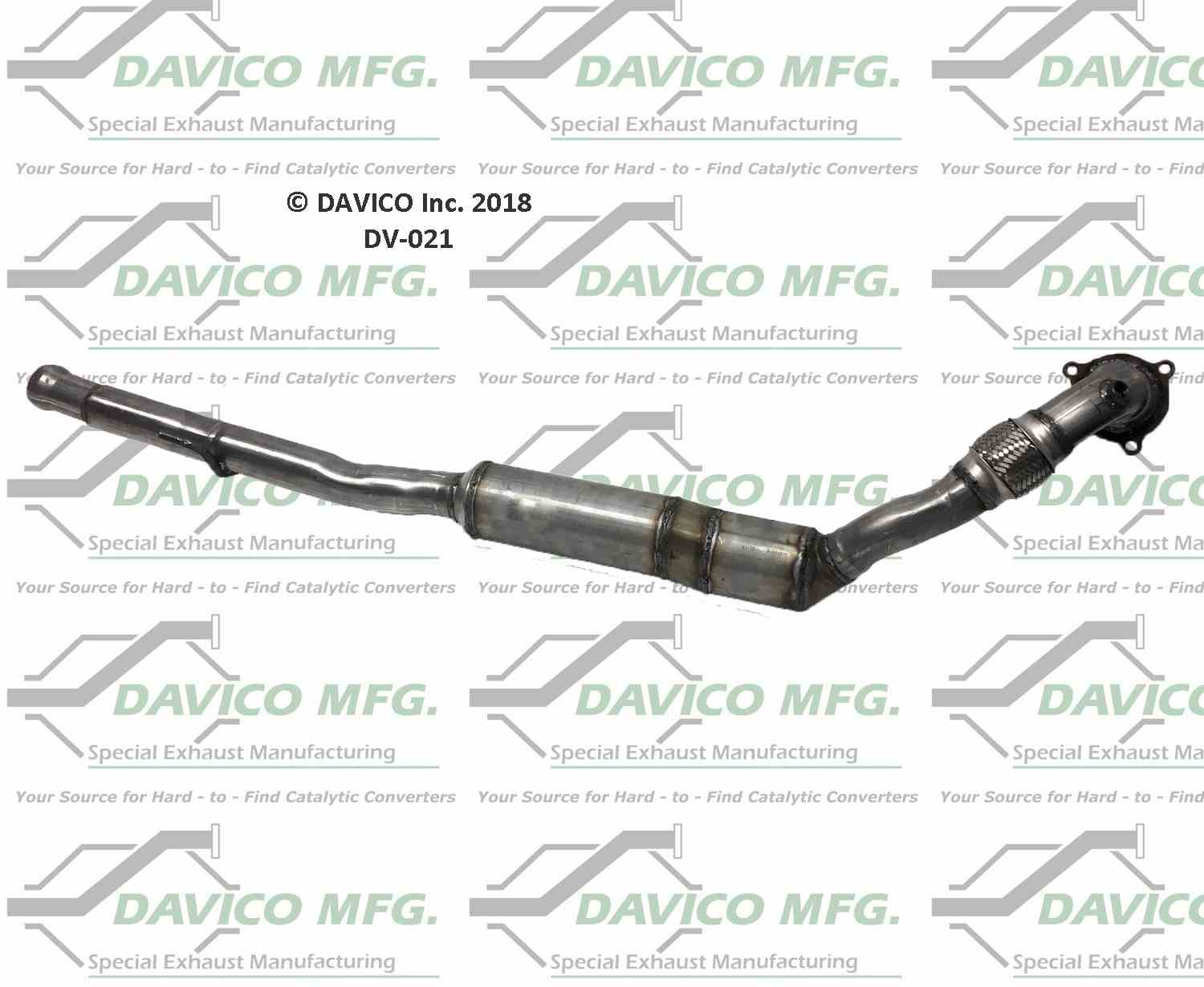 Davico Mfg Exact-Fit Catalytic Converter DV-021