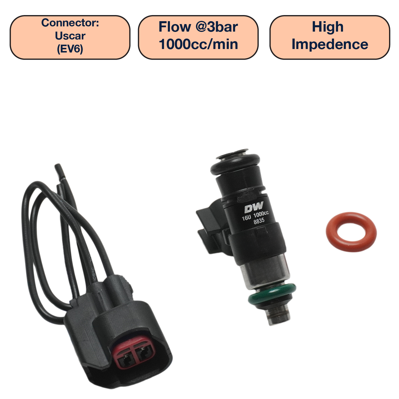 DeatschWerks Single Universal Compact Injector (34mm)