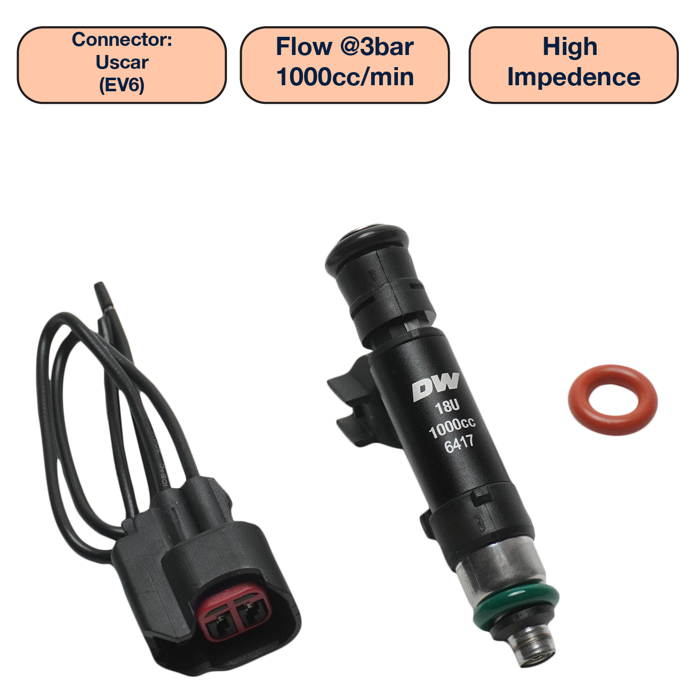 DeatschWerks Single Universal Tall Injector (60mm)