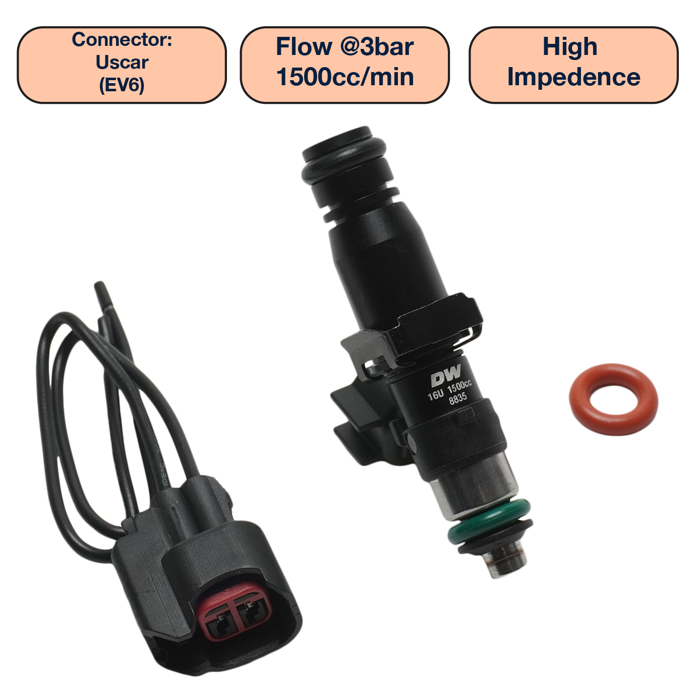 DeatschWerks Single Universal Tall Injector (60mm)