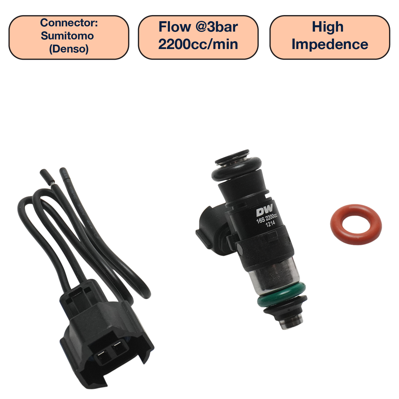 DeatschWerks Single Universal Compact Injector (34mm)