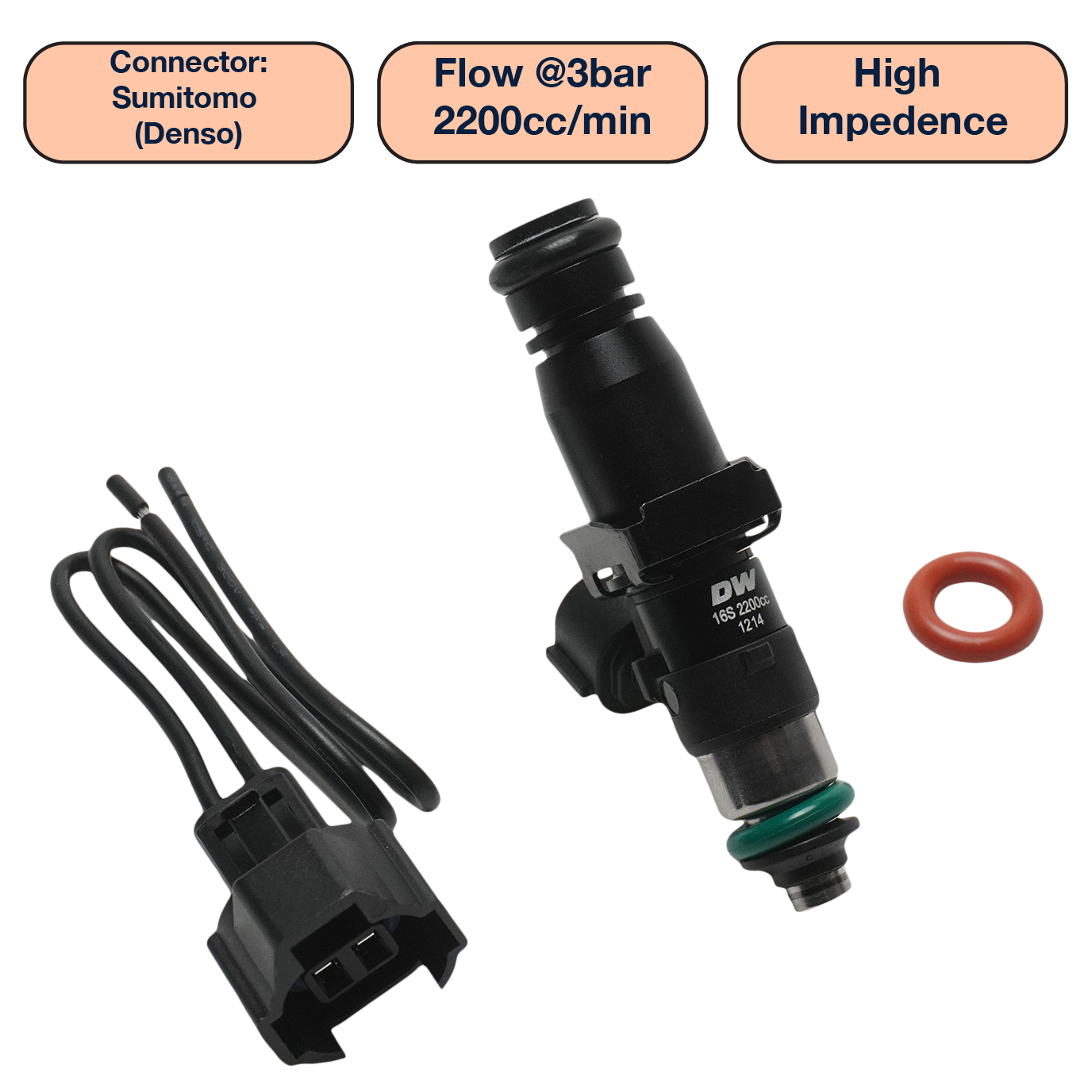 DeatschWerks Single Universal Tall Injector (60mm)