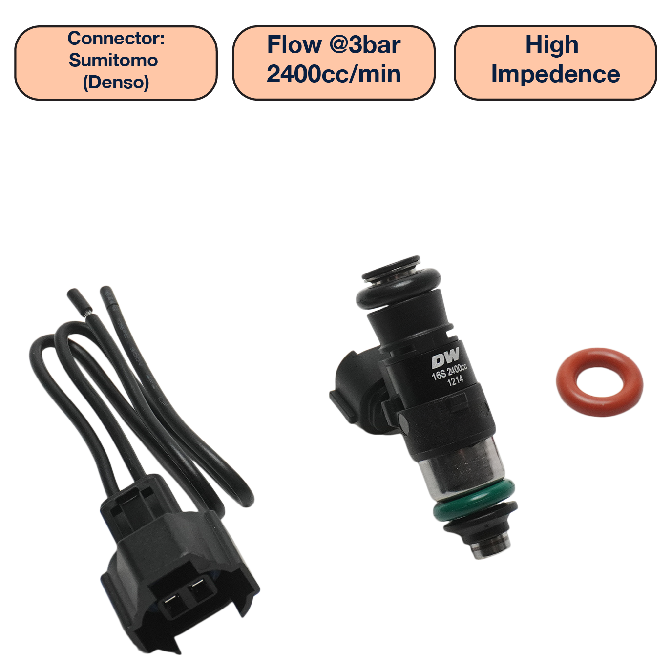 DeatschWerks Single Universal Compact Injector (34mm)