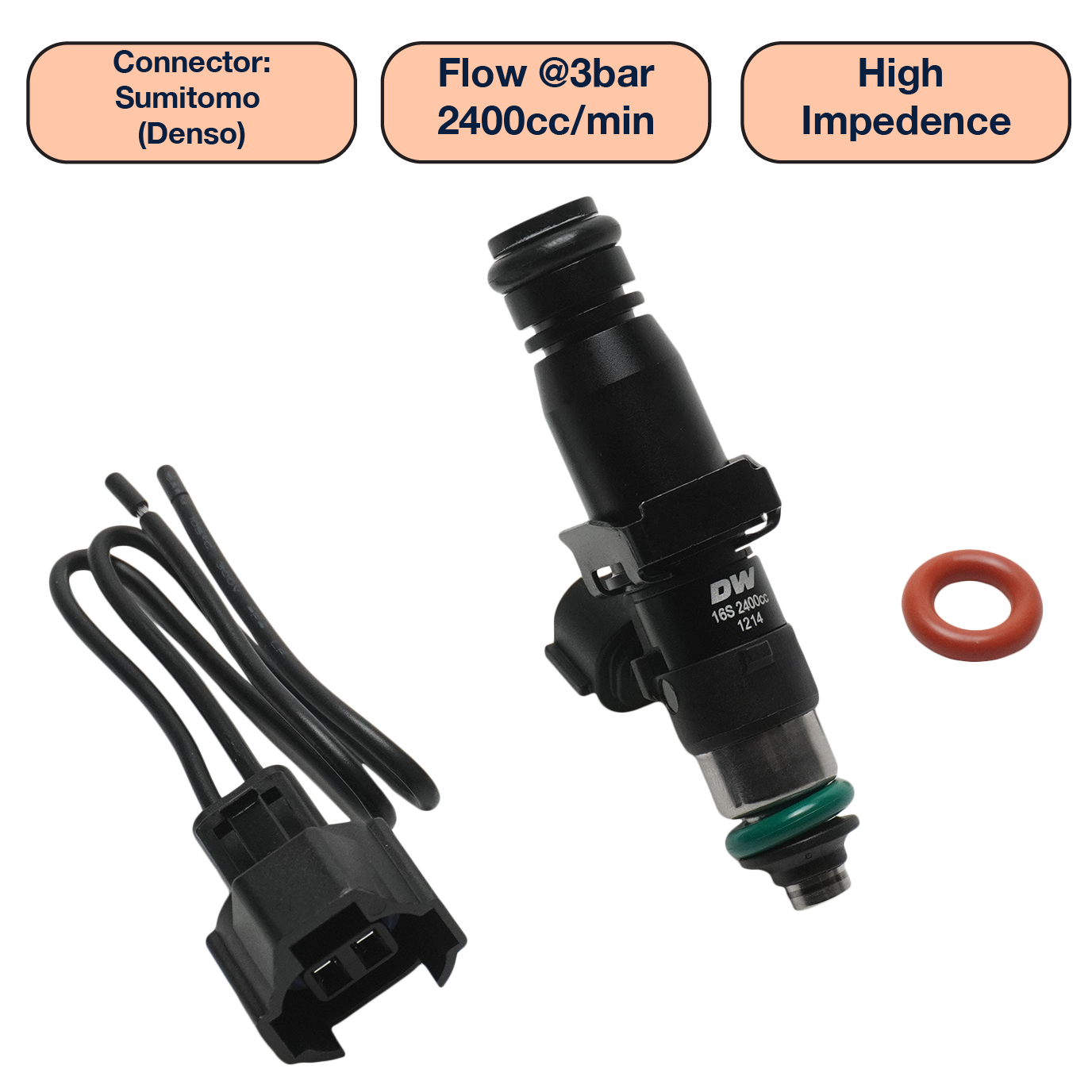 DeatschWerks Single Universal Tall Injector (60mm)