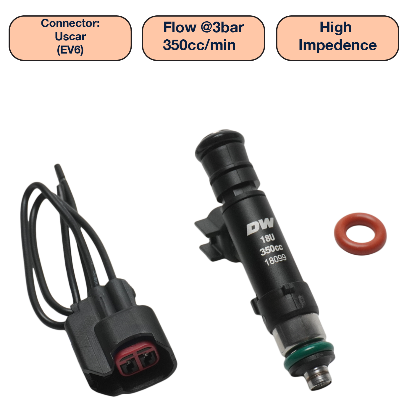 DeatschWerks Single Universal Tall Injector (60mm)