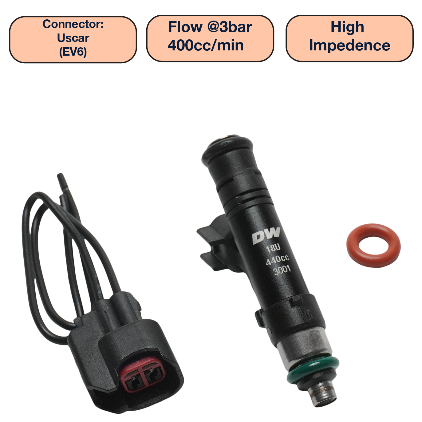 DeatschWerks Single Universal Tall Injector (60mm)