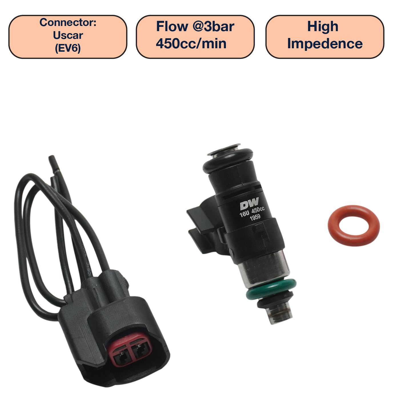 DeatschWerks Single Universal Compact Injector (34mm)